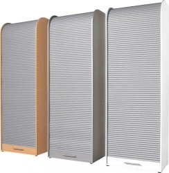 Cupboard with roller shutter door Edelwood trade mark