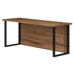 Straight executive desk on metal frame SRS