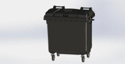 Mobile dustbin 770 l Art.26.C19.V/1 (20.804.98.PE; 21.053.98.V/1)