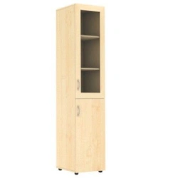 Narrow cupboard with glass for cabinets, SHK-uz-glass