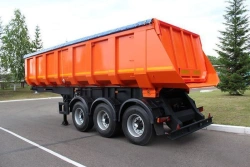 Dump semi-trailer NEFAZ-9509-30 with axle units manufactured by PJSC NEFAZ (axles: 9509-2410005, 9509-2410006, 9509-2410007;