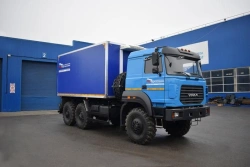 Special purpose vehicle (vehicle for explosives), UZST brand, type UZST02, modification 586B-05 on chassis Ural 4320-80, 4