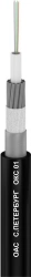 Optical communication cable of OAS grade