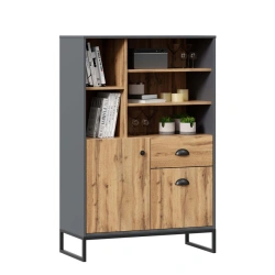 Loft LD.689020.000 Tall wardrobe (Oak Wotan/Onyx Grey )