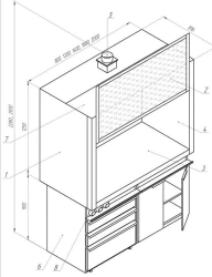 Laboratory fume cupboard ML-SHV
