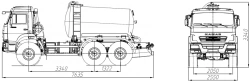 Vacuum tanker MB 4680G3-40 on chassis MAZ 6312C3, 6312C5, 6312V5, 631226