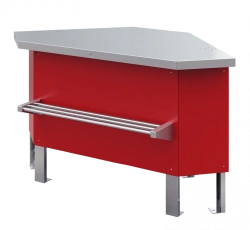 Medium-temperature refrigerated counter PCS-UN (meat, built-in cold supply with fixing for a crossbar)