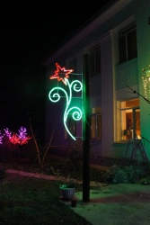 LED console (LED panel) "Scarlet Flower" - decorative street lamp on brackets (modifications 220V, 24V,12V)