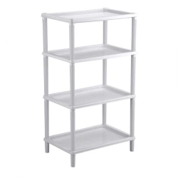 4312411; Shelf unit "FLAVIA" 4 shelves 420X290X810 MM (Light grey)
