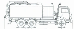 Combination machine DKT-245, type 65115-VKH, modification DKT-245, base chassis KAMAZ-65115-A5, KAMAZ-65115-50