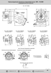 Axial piston hydraulic pumps not adjustable with inclined block type 1MG2.112/32M.3