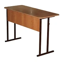 Pupil two-seater tables on metal frame with horizontal table top type I number 1,2,3,4,5,6,7.