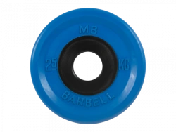 MB-PltCE-2,5 Rubber disc "Euro-Classic", blue, 51 mm, 2,5 kg