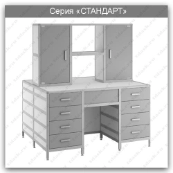 Standard plus series laboratory island table: SLO.03.02
