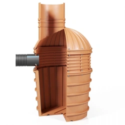 NAWELL prefabricated well with flange connection DN1500