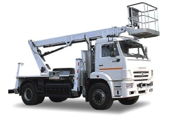 Automatic hydraulic lift AGP type 6706, modification 67069N on the base of KAMAZ chassis type 53605 of modification 53605-A5