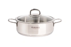 Kukmara saucepan with glass lid, SAFIA line