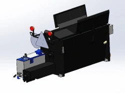 Patching machine for asphalt concrete pavement repair by local thermoregeneration method Bastion UYAR, installed in the body of