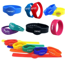 Silicone bracelets with built-in integrated circuits frequency 125 kHz LF