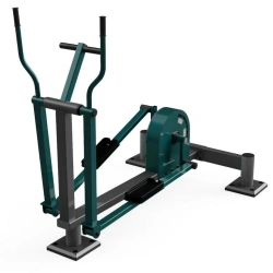 Outdoor cardio trainer for all muscle groups with inertia-free loading mechanism MC-1-MC764.02