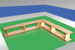 Children's gymnastic 2-section bench 203