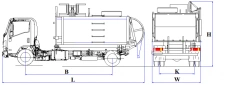 Side-loading rubbish truck model MK-4552-13