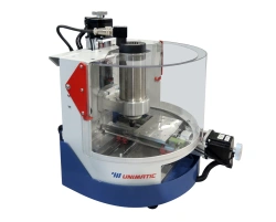 "Milling machine with numerical programme control, equipped with Plexiglas shield "Unimatik YM-F"