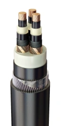 Power cable K9RV.... 6-35kV copper with EPR insulation, armoured in BG ng(A)-HF sheath, flame retardant