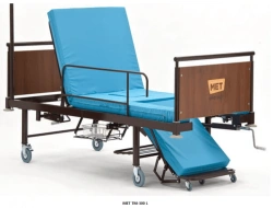 Functional medical bed with toilet unit MET, version MET TM-300L