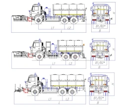 Universal road maintenance machine model MK-4533-G8
