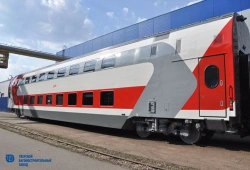 Double-decker passenger coach with seats. Model 61-4492.02.
