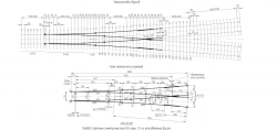 Arrowhead symmetrical crossing of type P65 grade 1/6 on reinforced concrete bars of the project 2946.00.000.000