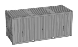 Container 1SS with open top and removable rigid roof with gross weight 36000 kg. model - AVM - 055