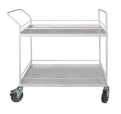 Trolley with two shelves for transporting medicines, sterilisation boxes, dressing materials TVP - "Dia
