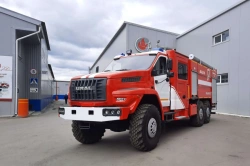 Fire tanker truck ??-(5,0-8,0)-?, type 5881T, modification 5881T0, on chassis Ural-4320-6951-70, 4320-6951-72, 4320-6951-74, 432
