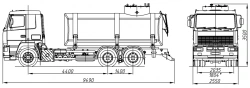 Tank truck for transportation of food liquids (technical water) ??? 4680G5-20 on chassis MAZ 6501?5