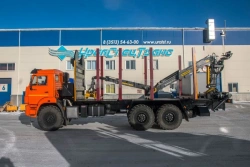 Sorting truck UST brand modification 5453CB-04 with CMU: OMTL-70-01, OMTL-120-02, VM10L74 on KAMAZ 43118-A5, 43118-50, 43118-R c