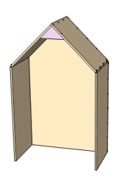 Wooden furniture for preschools: Playhouse play module