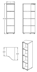 Shelving unit (series 441.147)