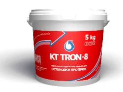 Ultra-fast-setting cement mix for repairing active water leaks KTtron-8