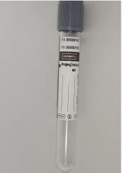Vacuum tube for venous blood collection "BERIMED", filler Sodium Fluoride and Potassium Oxalate (Fluoride/Oxalate), size 1.