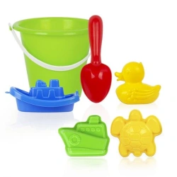 Sand Set "Sea Adventures" (duck, 3 moulds, scoop, bucket)