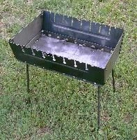 Collapsible brazier 500x350x400MM steel 2MM