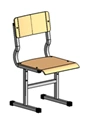 Pupil's chair. Standard