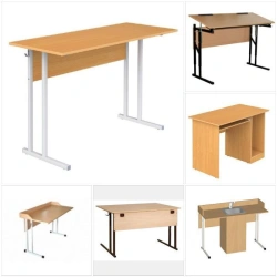 Wooden pupil's table for educational establishments, including school desks