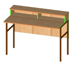 Desk-chair (metal frame) for issuing books