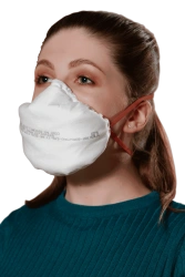Filtering half-mask for protection against aerosols with additional protection against vapours and gases - respirator "Lepestok-