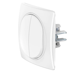CADUCEUS ALING EON Flush-mounted two-way switch 10AX, 250V~, white, art. no. E6072.00