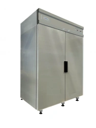 Refrigerated pharmaceutical cabinet "POLAIR" trademark SHHKF-1,4-01N stainless steel.