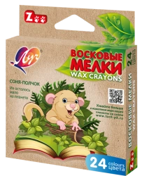 Wax crayons "ZOO" 24 colours.
